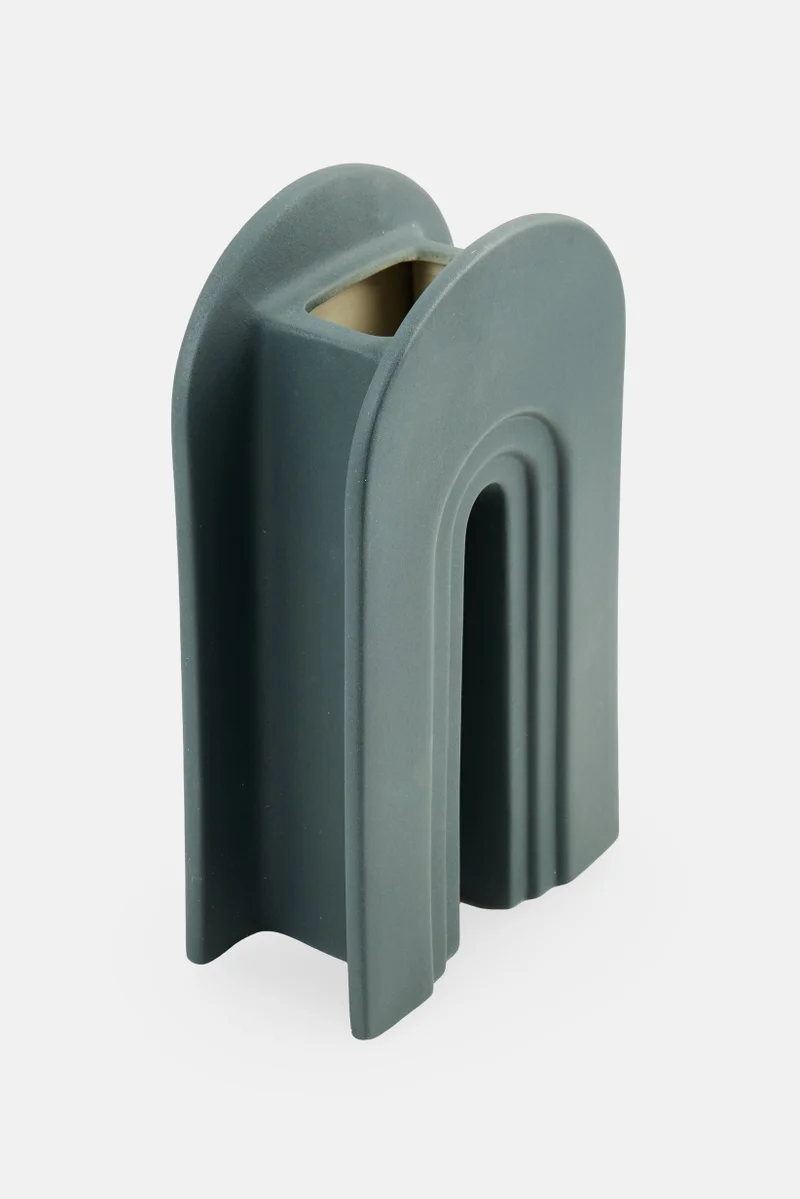 موي موتشو فازة سيراميك رمادي